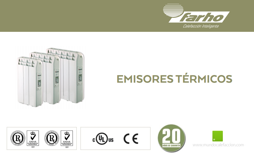 Farho ECO-R-Ultra 660W (4 elementos) Radiador Eléctrico Bajo Consumo
